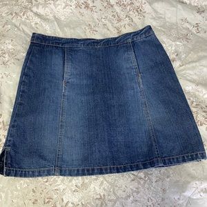 Old Navy Denim Skirt with Zipper